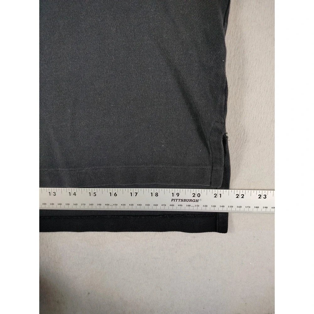 Vintage Polo By Ralph Lauren Polo Shirt Mens Large Black Cotton Red Pony Preppy